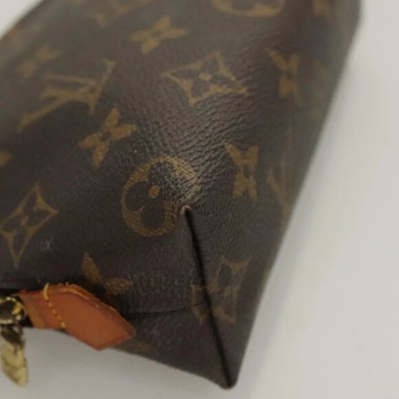 LOUIS VUITTON Monogram Pochette Cosmetic PM Cosmetic Pouch LV Auth - Picture 9 of 14